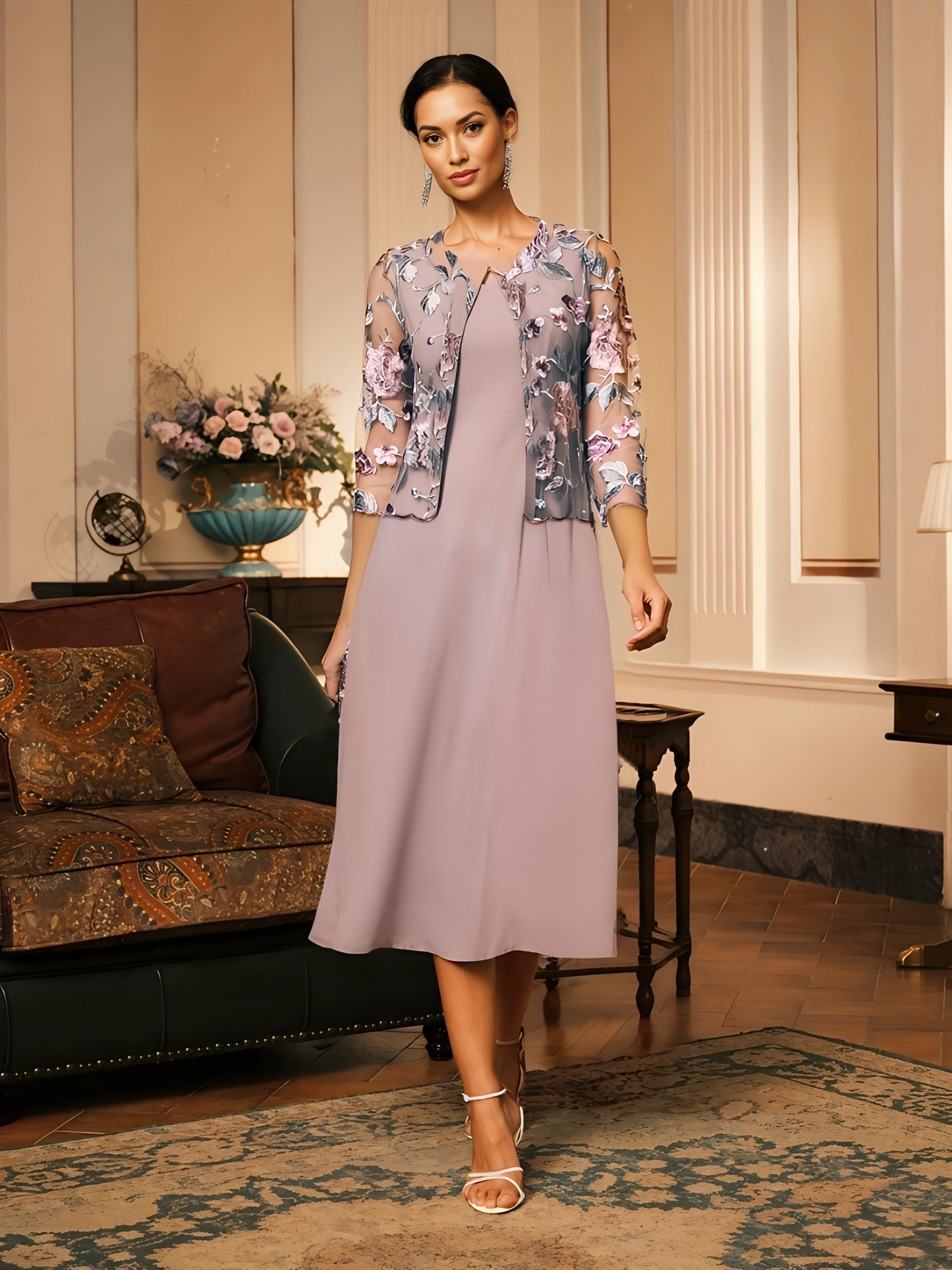 Short Floral Lace Jacket