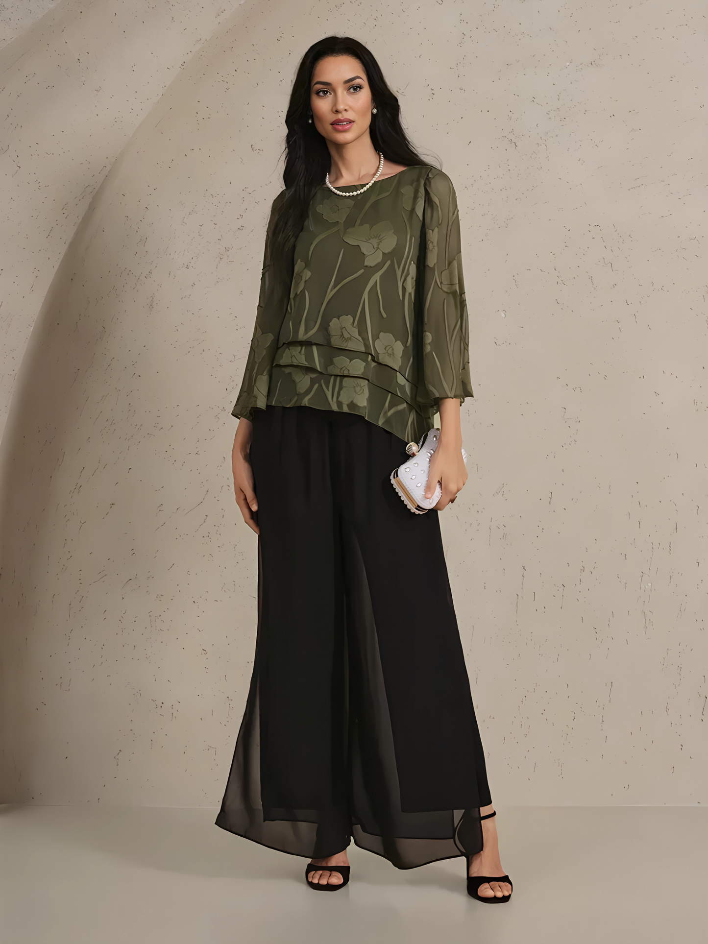 Chiffon Floral Layered Blouse