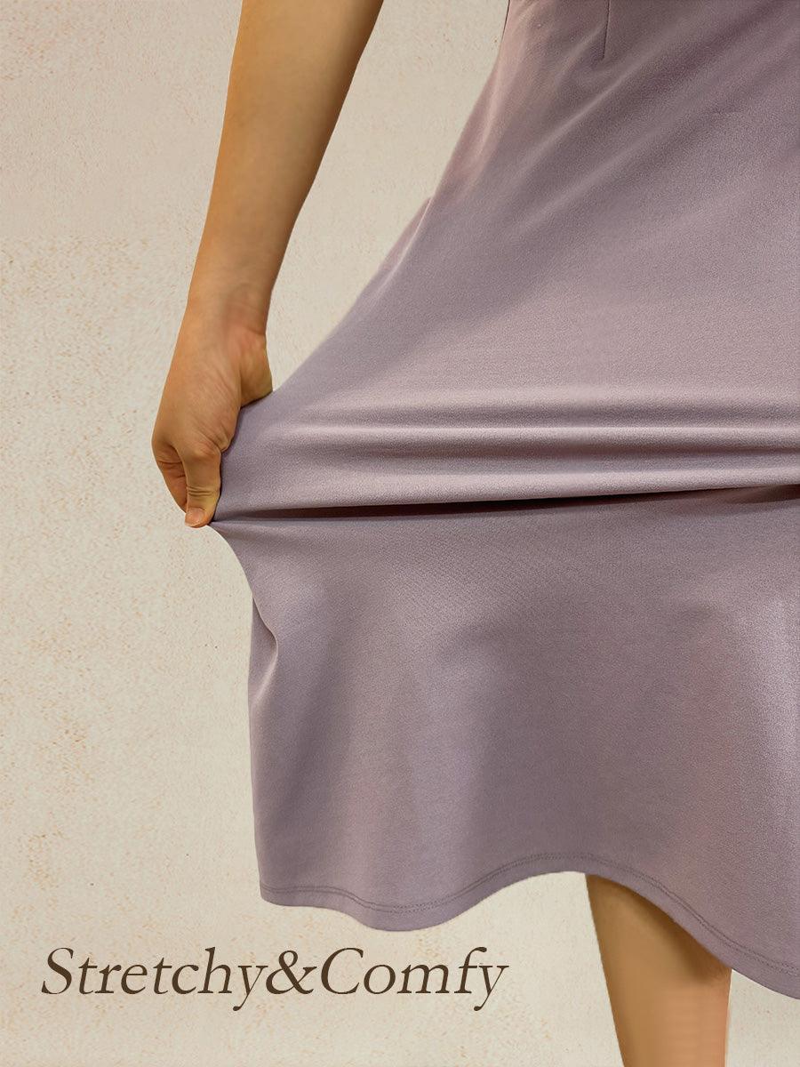 Elegant Sleeveless A-Line Midi Dress