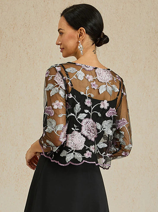 Short Floral Lace Jacket