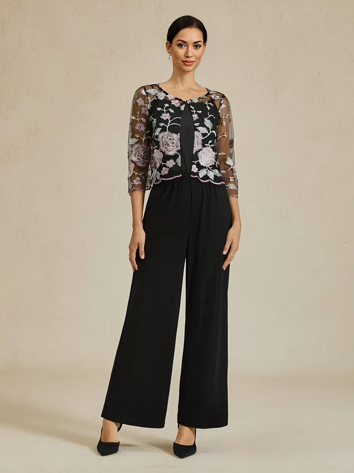 Short Floral Lace Jacket