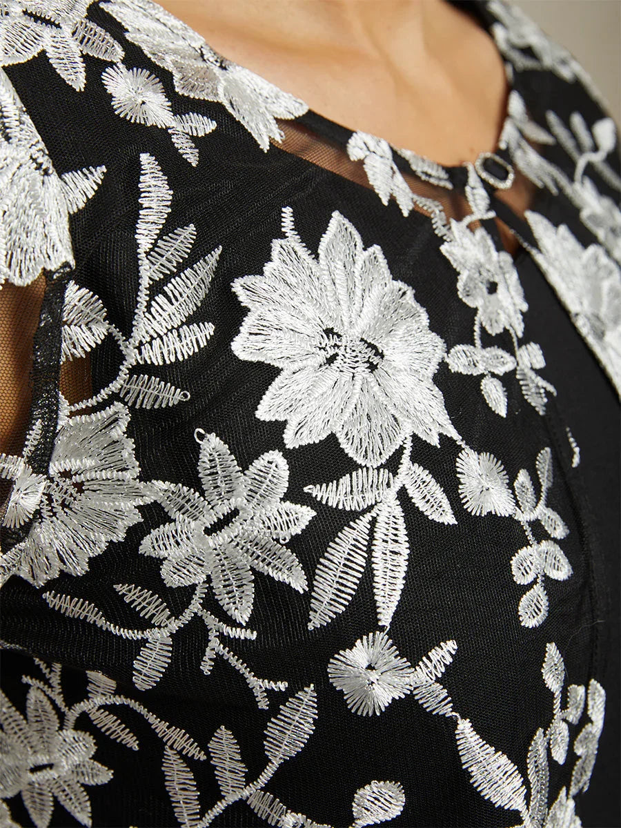 Short Floral Lace Jacket
